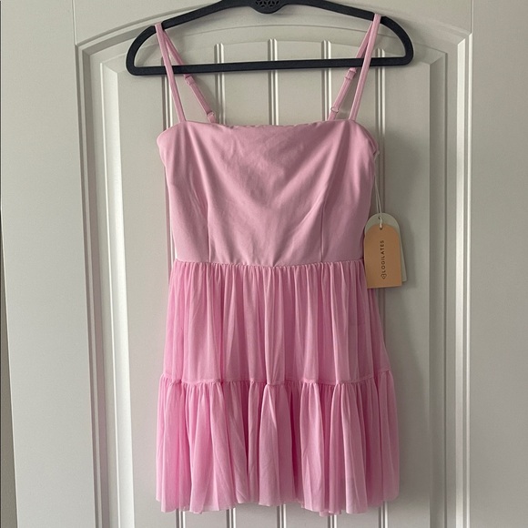 Blogilates Dresses & Skirts - Blogilates Pink Tiered Ballerina Dress Medium NWT